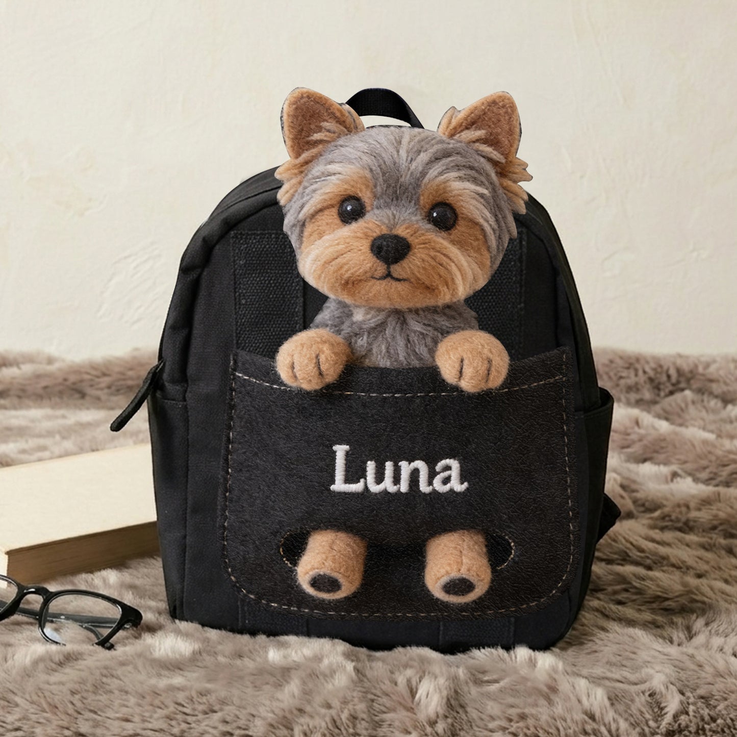 Compagnon Parfait - Sac à Dos en Cuir Personnalisable avec Patch Échangeable