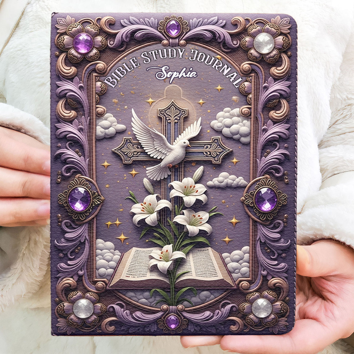 Journal d'étude biblique - Journal chrétien personnalisé en cuir