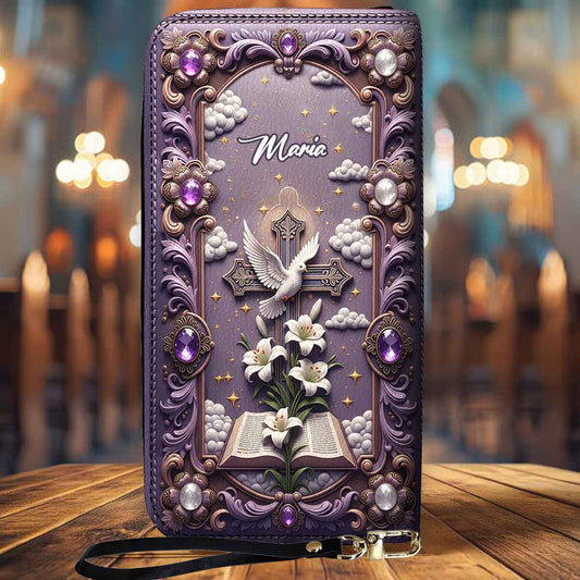 Eternal Faith - Personalized Christian Leather Long Wallet