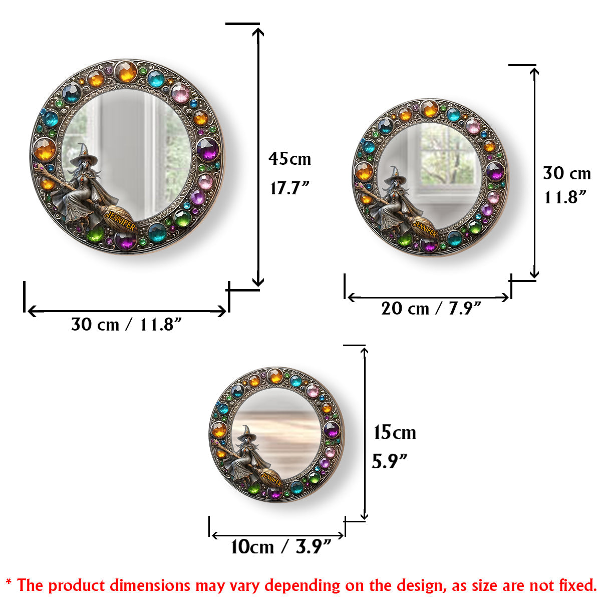 Magical Mirror - Personalized Witch Wall Hanging Mirror