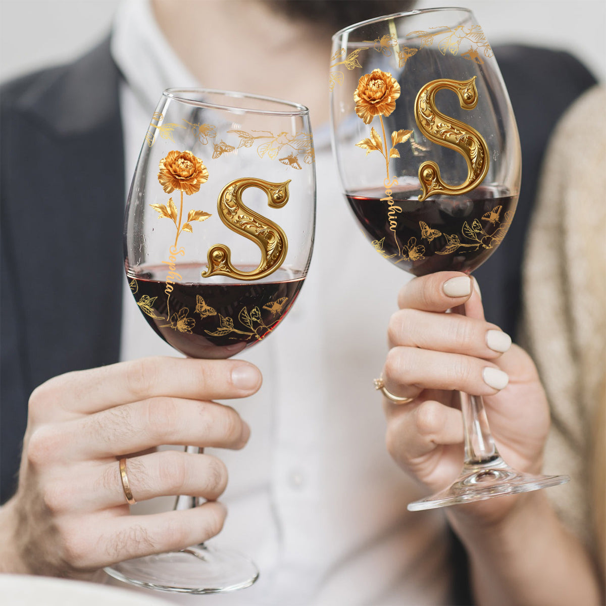 Il faut du temps pour se faire un vieil ami - Verre à vin personnalisé « Meilleure amie » avec longue tige