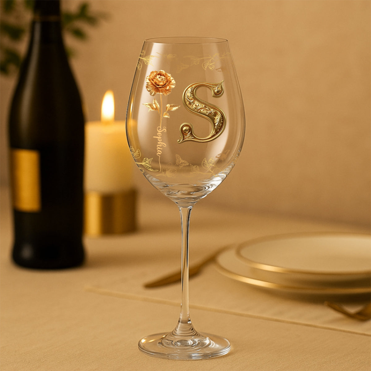 Il faut du temps pour se faire un vieil ami - Verre à vin personnalisé « Meilleure amie » avec longue tige