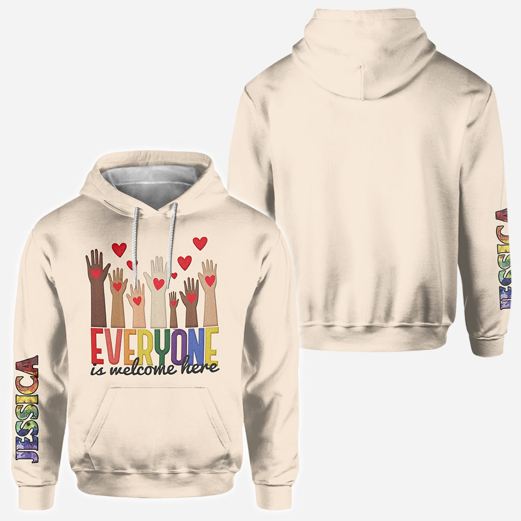 Bienvenue à tous ! - T-shirt personnalisé pour enseignants