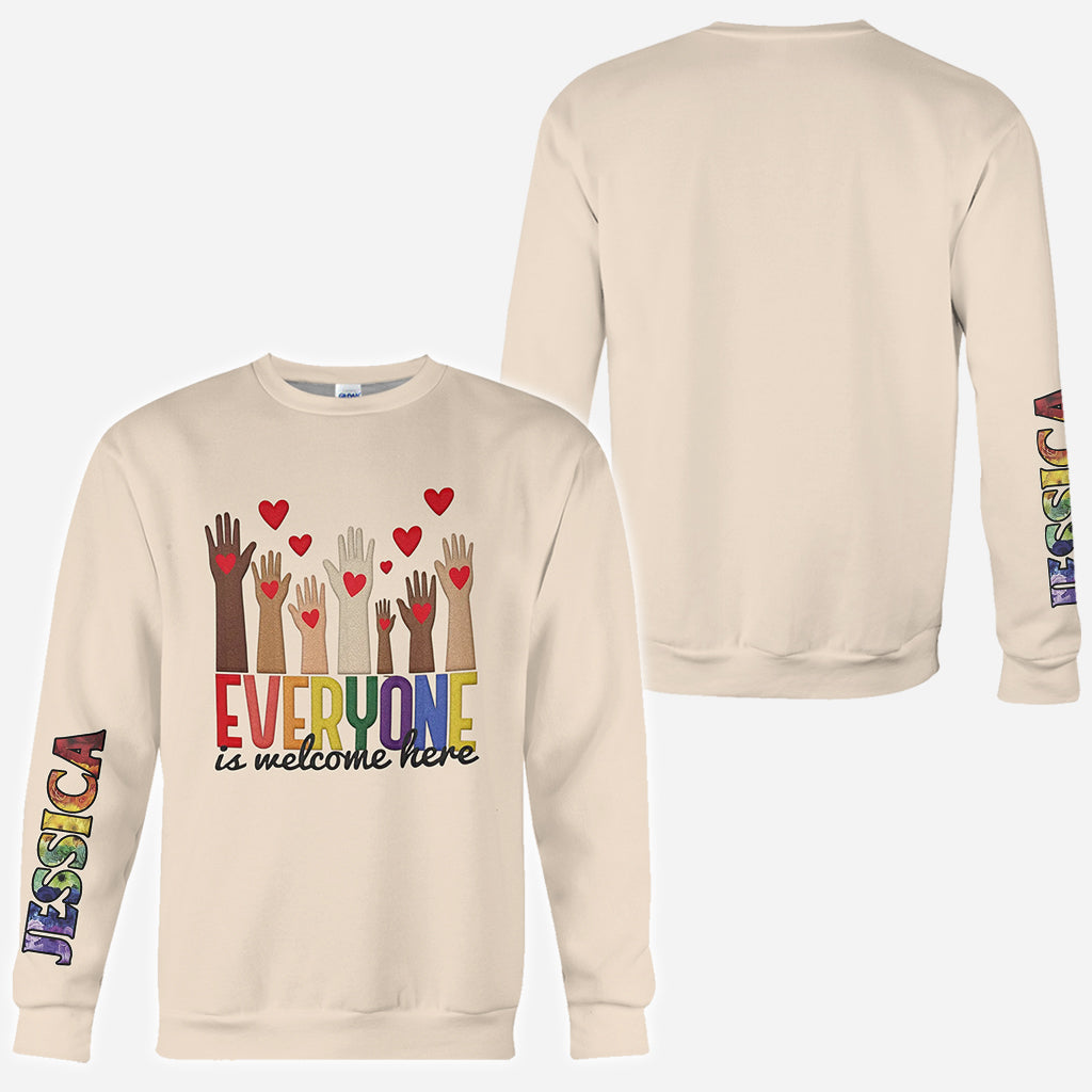 Bienvenue à tous ! - T-shirt personnalisé pour enseignants