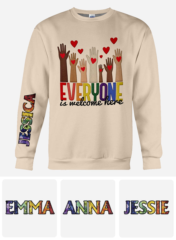 Bienvenue à tous ! - T-shirt personnalisé pour enseignants