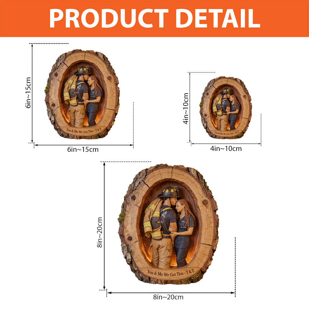 You & Me We Got This - Personalized Nurse Custom Shaped Acrylic Plaque