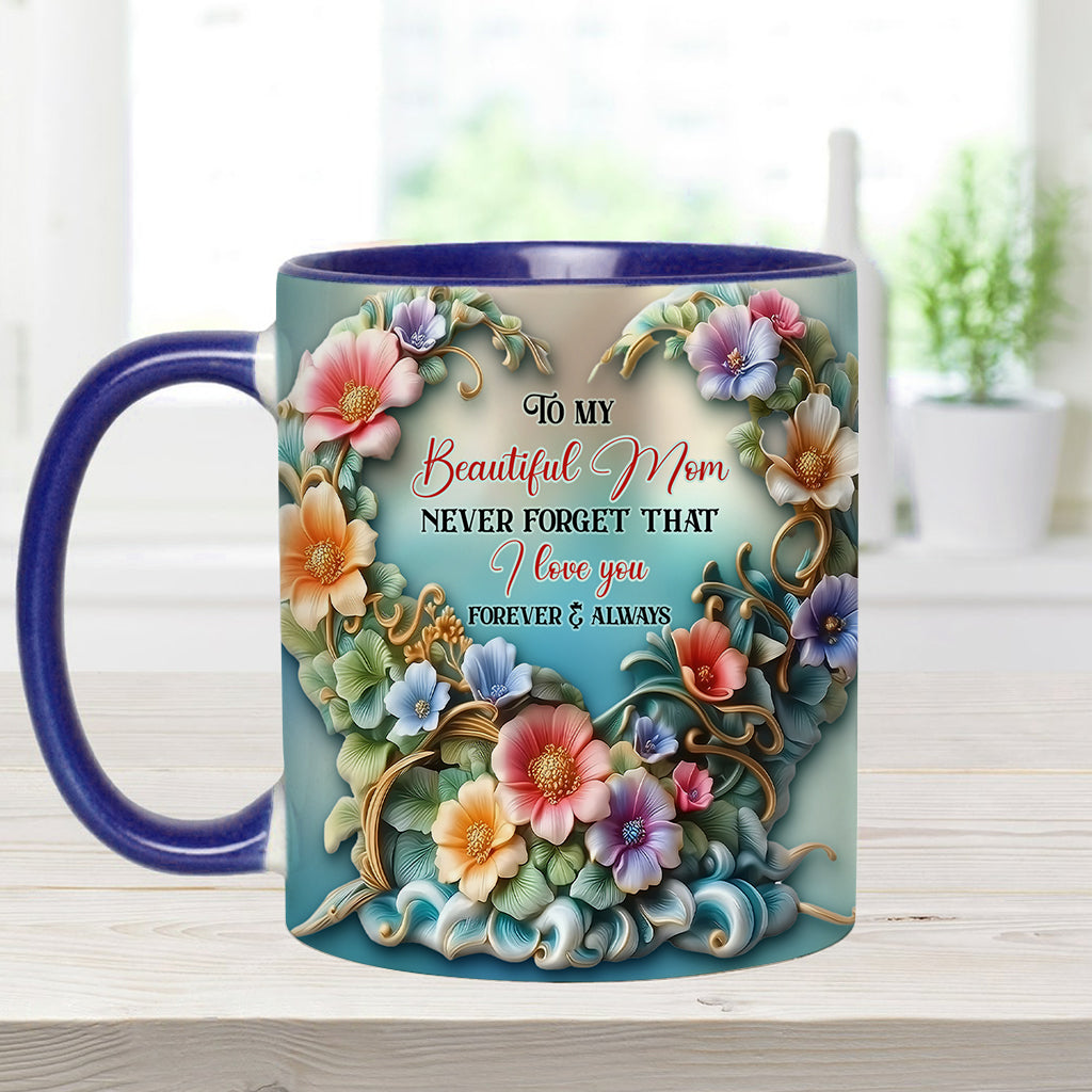 À ma magnifique maman/grand-mère, n'oublie jamais que je t'aime - Mug personnalisé « Maman »