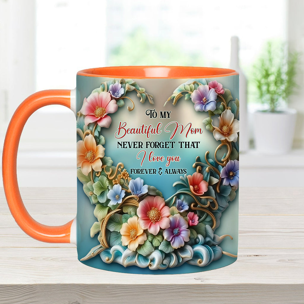 À ma magnifique maman/grand-mère, n'oublie jamais que je t'aime - Mug personnalisé « Maman »