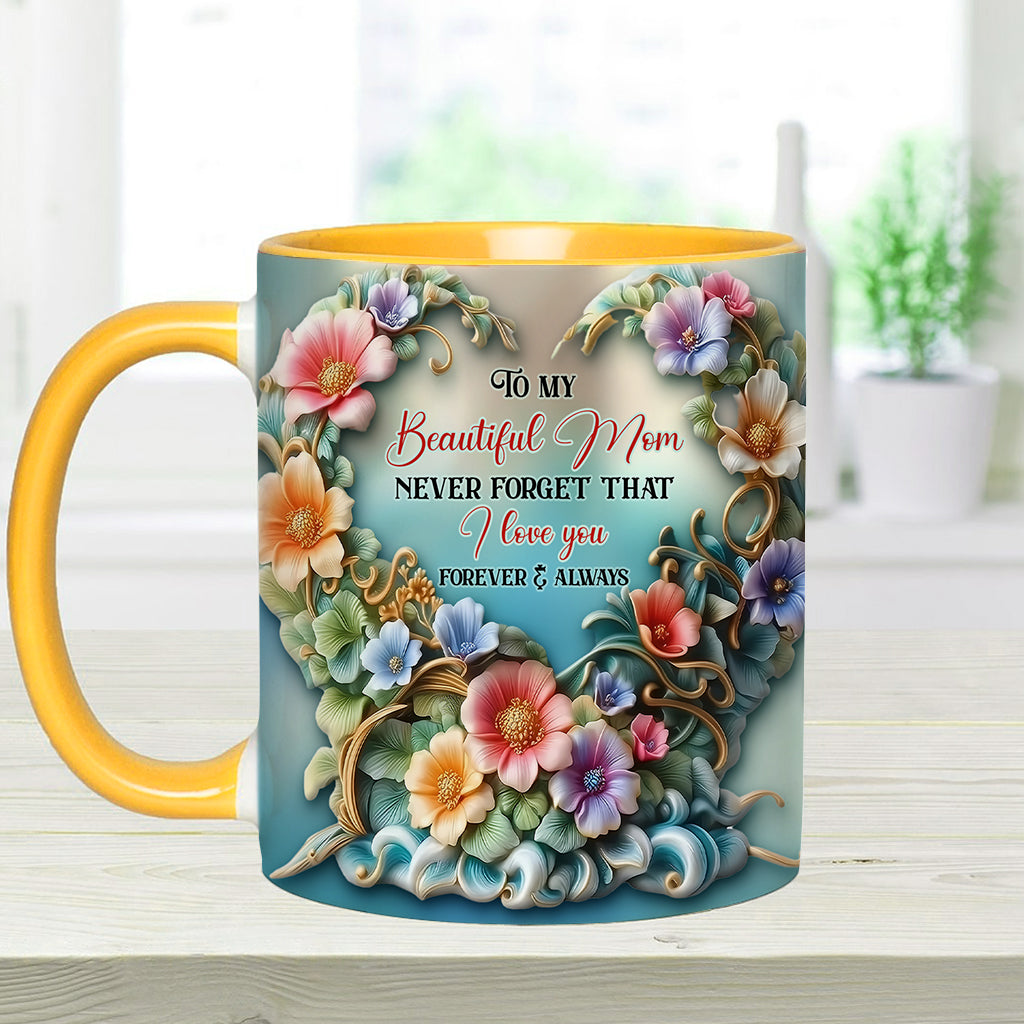 À ma magnifique maman/grand-mère, n'oublie jamais que je t'aime - Mug personnalisé « Maman »