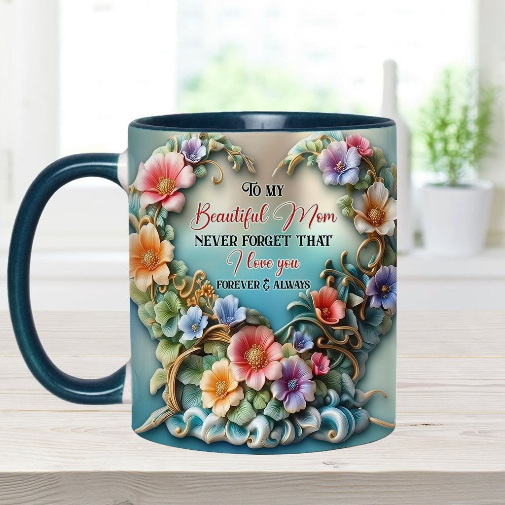 À ma magnifique maman/grand-mère, n'oublie jamais que je t'aime - Mug personnalisé « Maman »