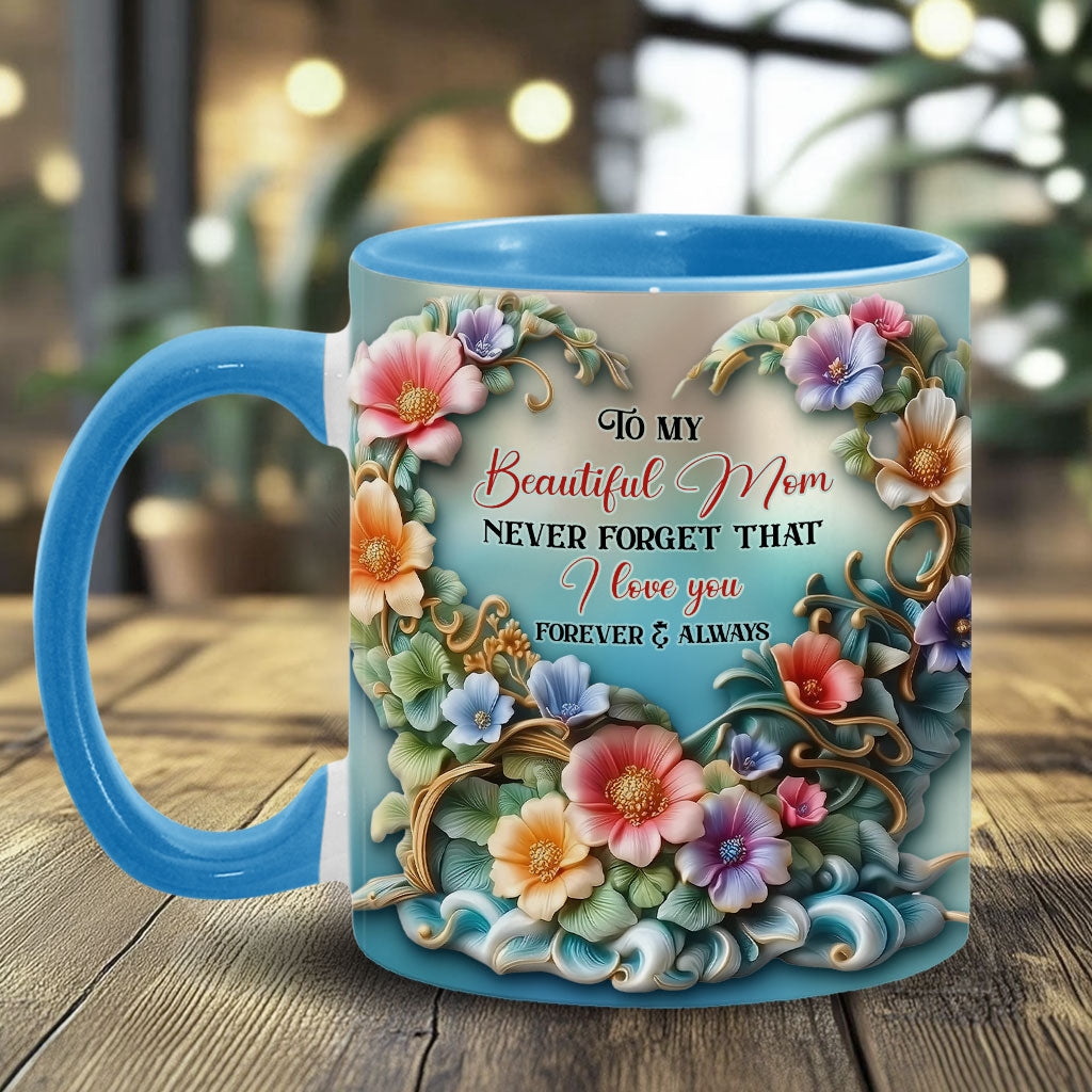 À ma magnifique maman/grand-mère, n'oublie jamais que je t'aime - Mug personnalisé « Maman »