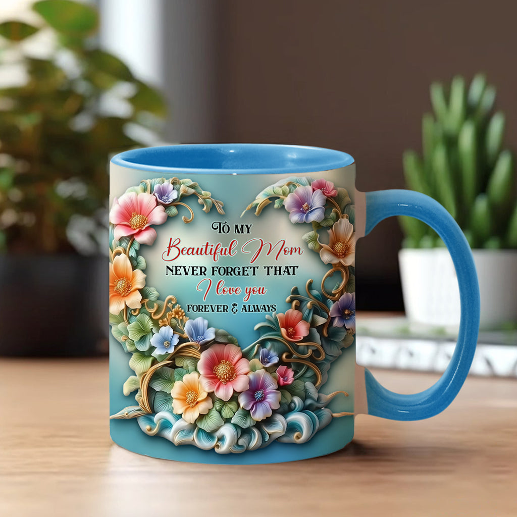 À ma magnifique maman/grand-mère, n'oublie jamais que je t'aime - Mug personnalisé « Maman »