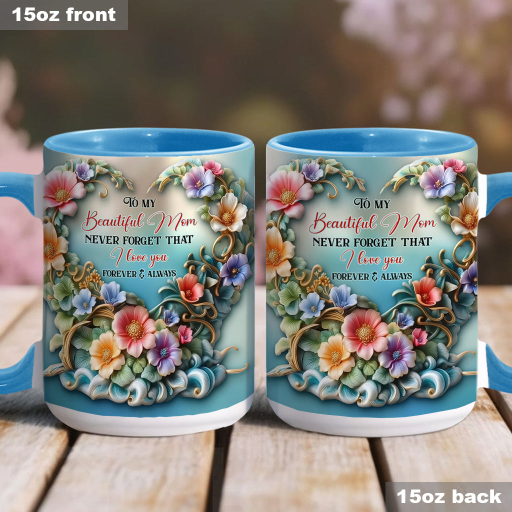 À ma magnifique maman/grand-mère, n'oublie jamais que je t'aime - Mug personnalisé « Maman »