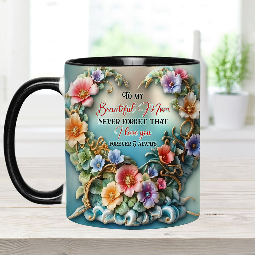 À ma magnifique maman/grand-mère, n'oublie jamais que je t'aime - Mug personnalisé « Maman »