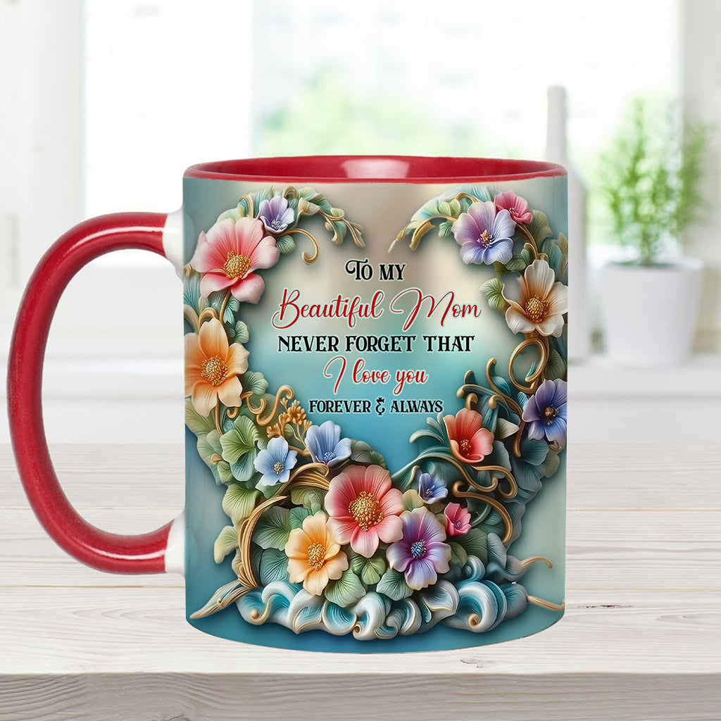 À ma magnifique maman/grand-mère, n'oublie jamais que je t'aime - Mug personnalisé « Maman »