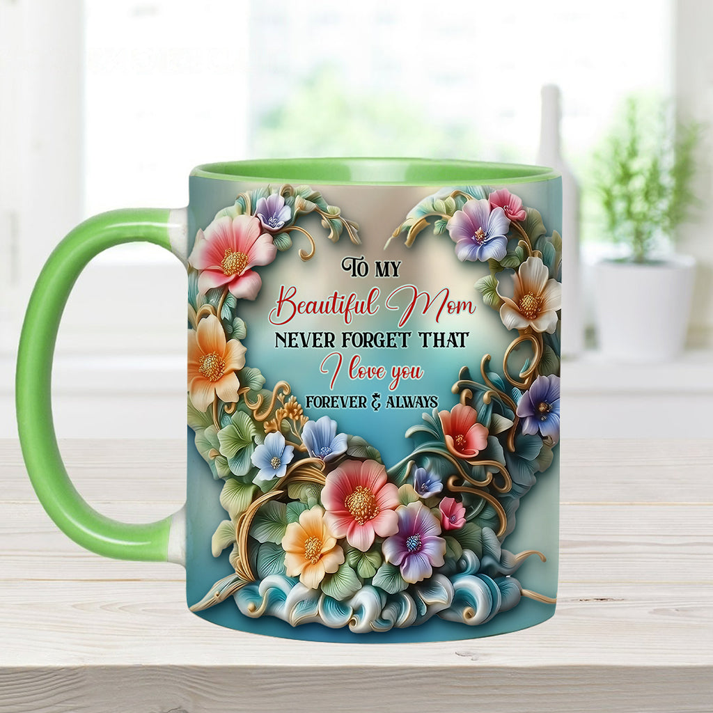 À ma magnifique maman/grand-mère, n'oublie jamais que je t'aime - Mug personnalisé « Maman »