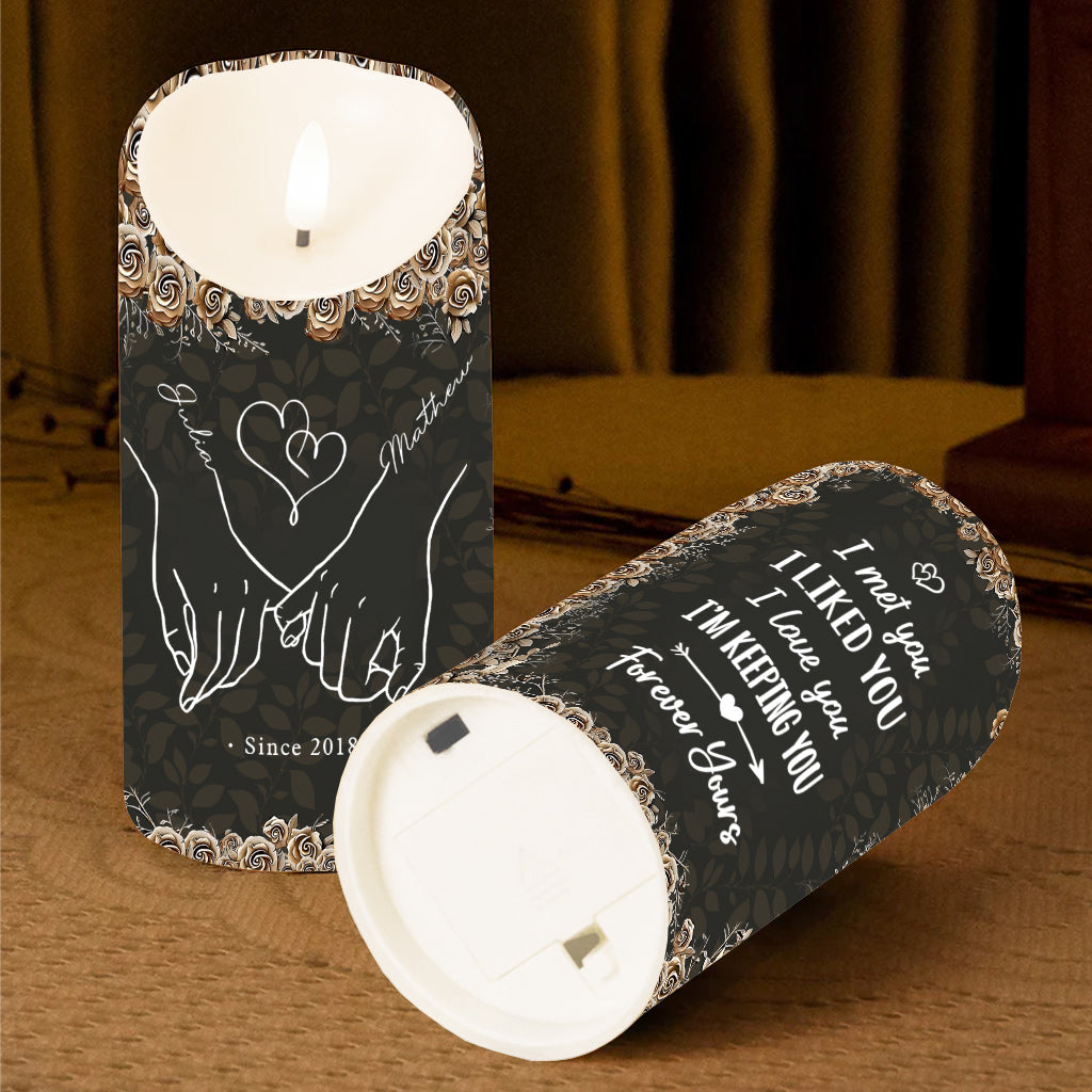 You & Me - Personalized Couple Flameless Candle