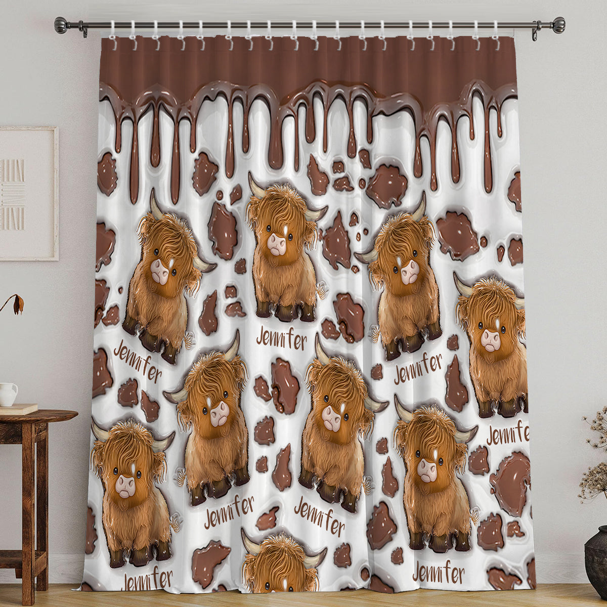 Highland Cows Lover - Personalized Highland Cow Blackout Window Curtain/ Drapes Set