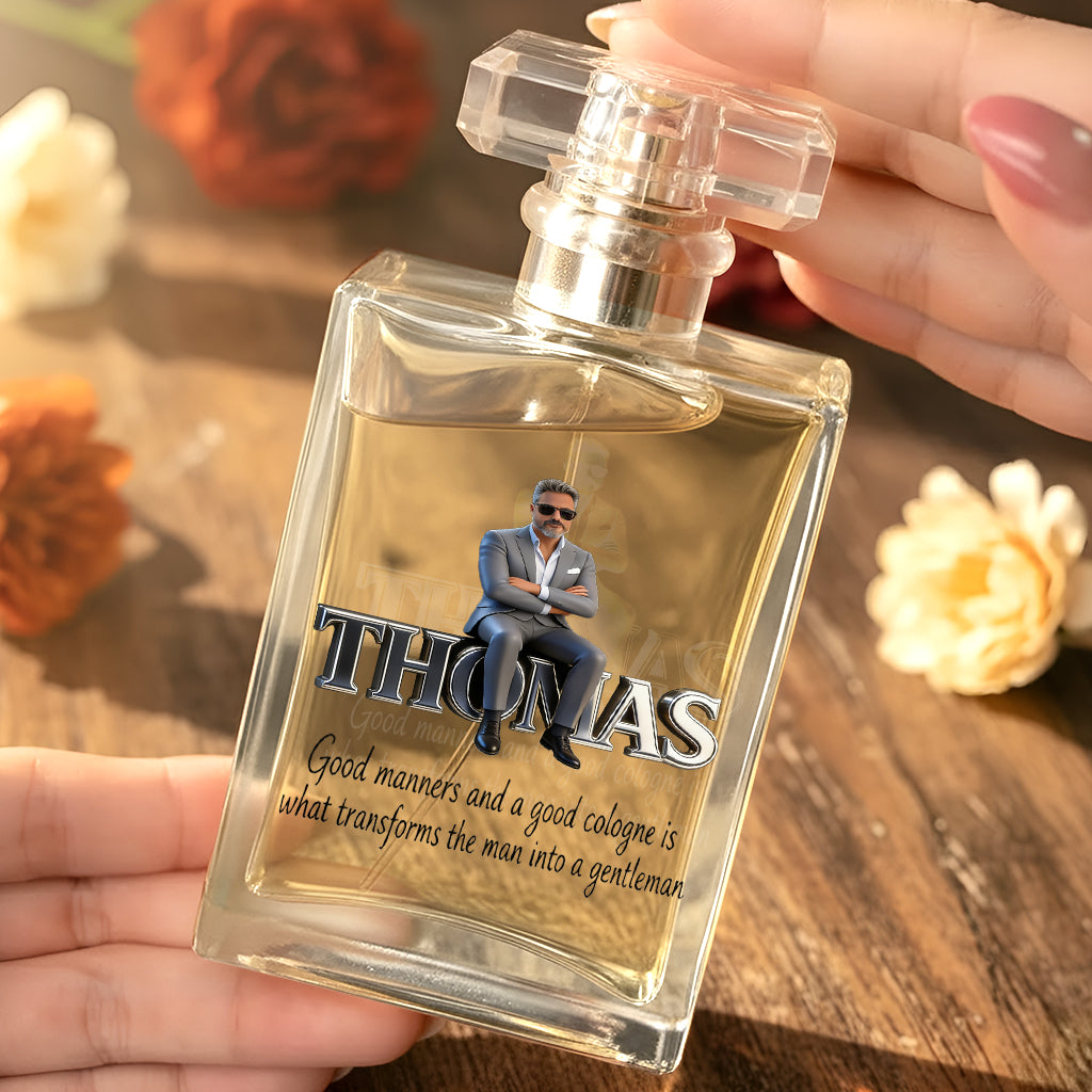 Eau de Cologne pour Homme - Toute Photo, Tout Titre - Flacon de Parfum de Luxe Personnalisable