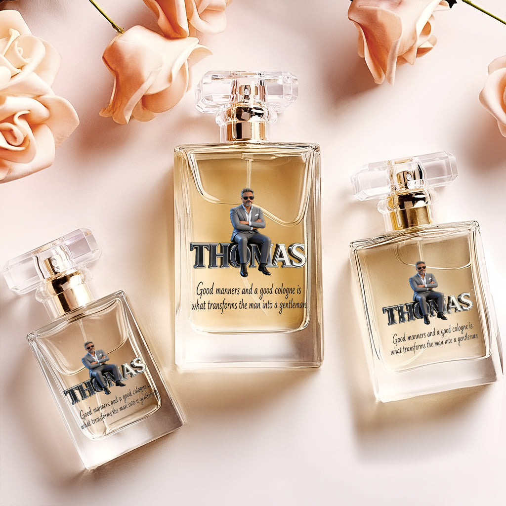 Eau de Cologne pour Homme - Toute Photo, Tout Titre - Flacon de Parfum de Luxe Personnalisable