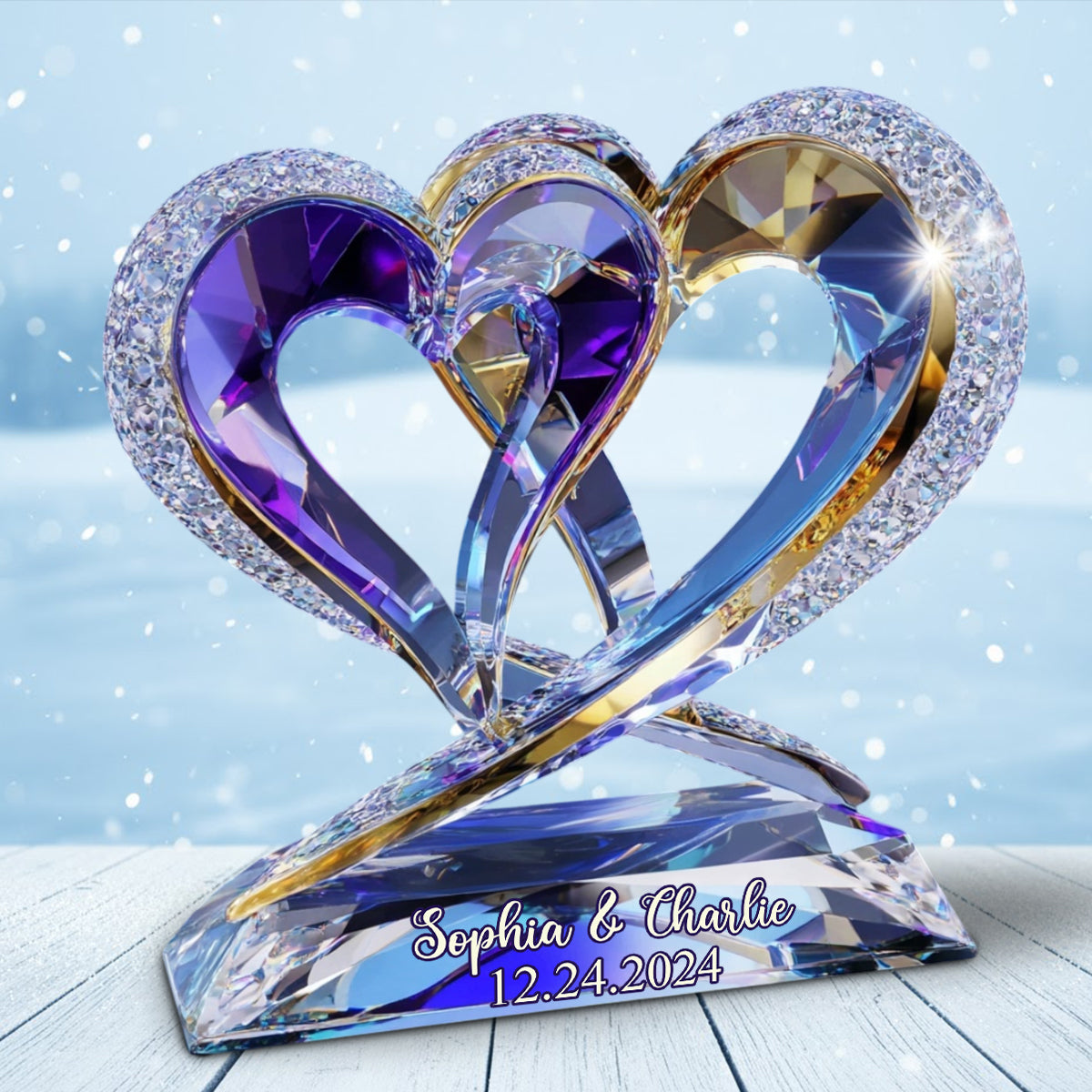 Toi et moi, on gère - Plaque acrylique personnalisée pour couple