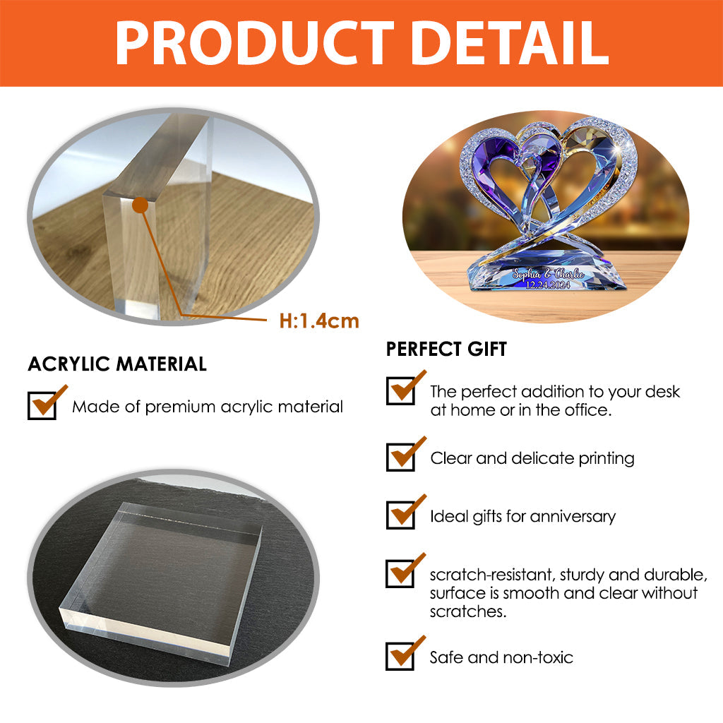 Toi et moi, on gère - Plaque acrylique personnalisée pour couple