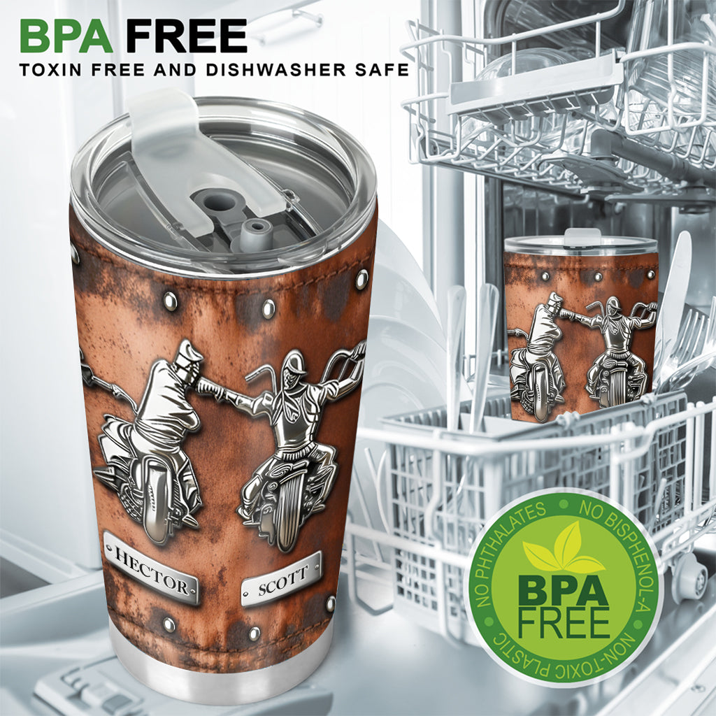 Partenaires de route pour la vie - Gobelet personnalisé pour motard