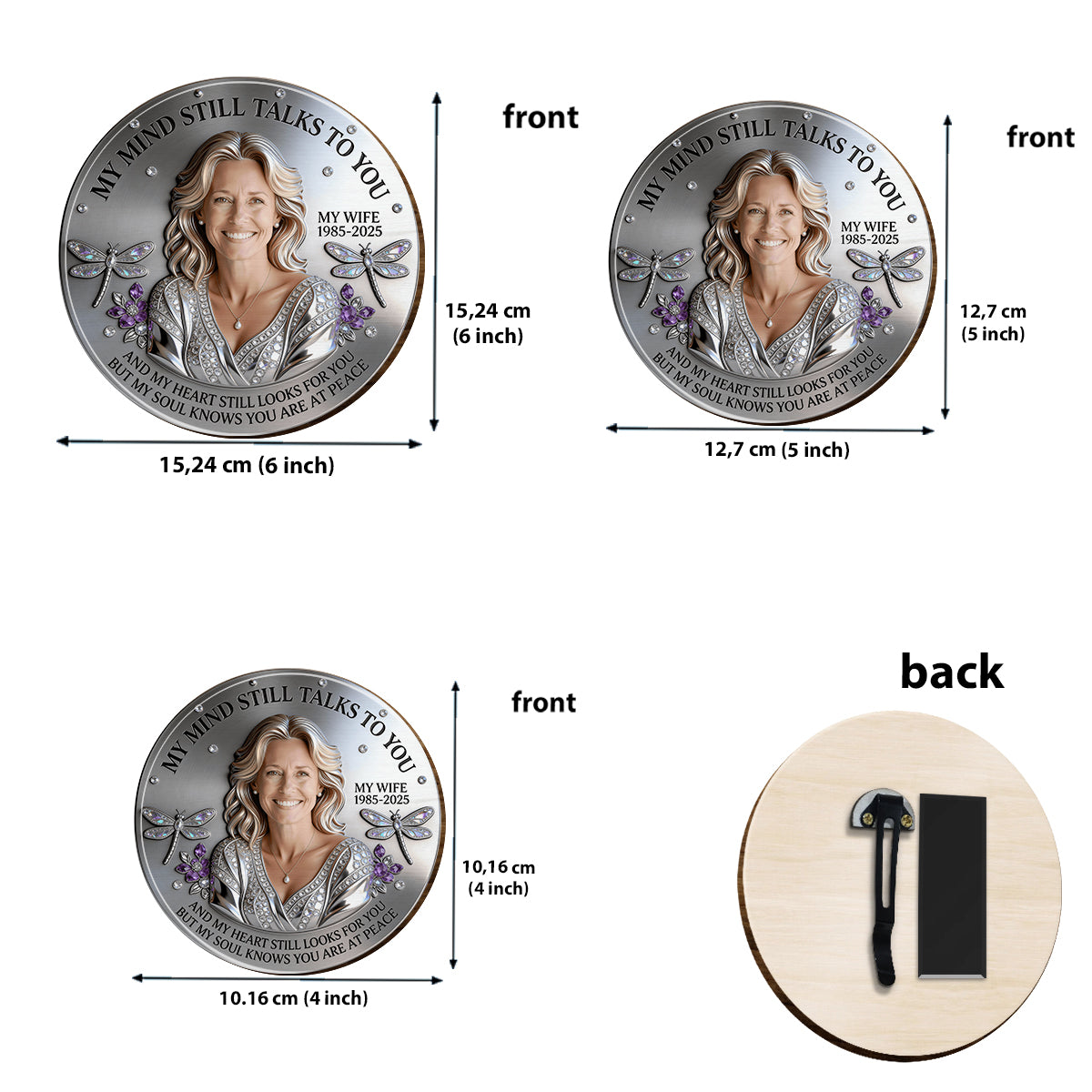 Mes pensées te parlent encore - Clip de pare-soleil de voiture personnalisé en forme de mémorial