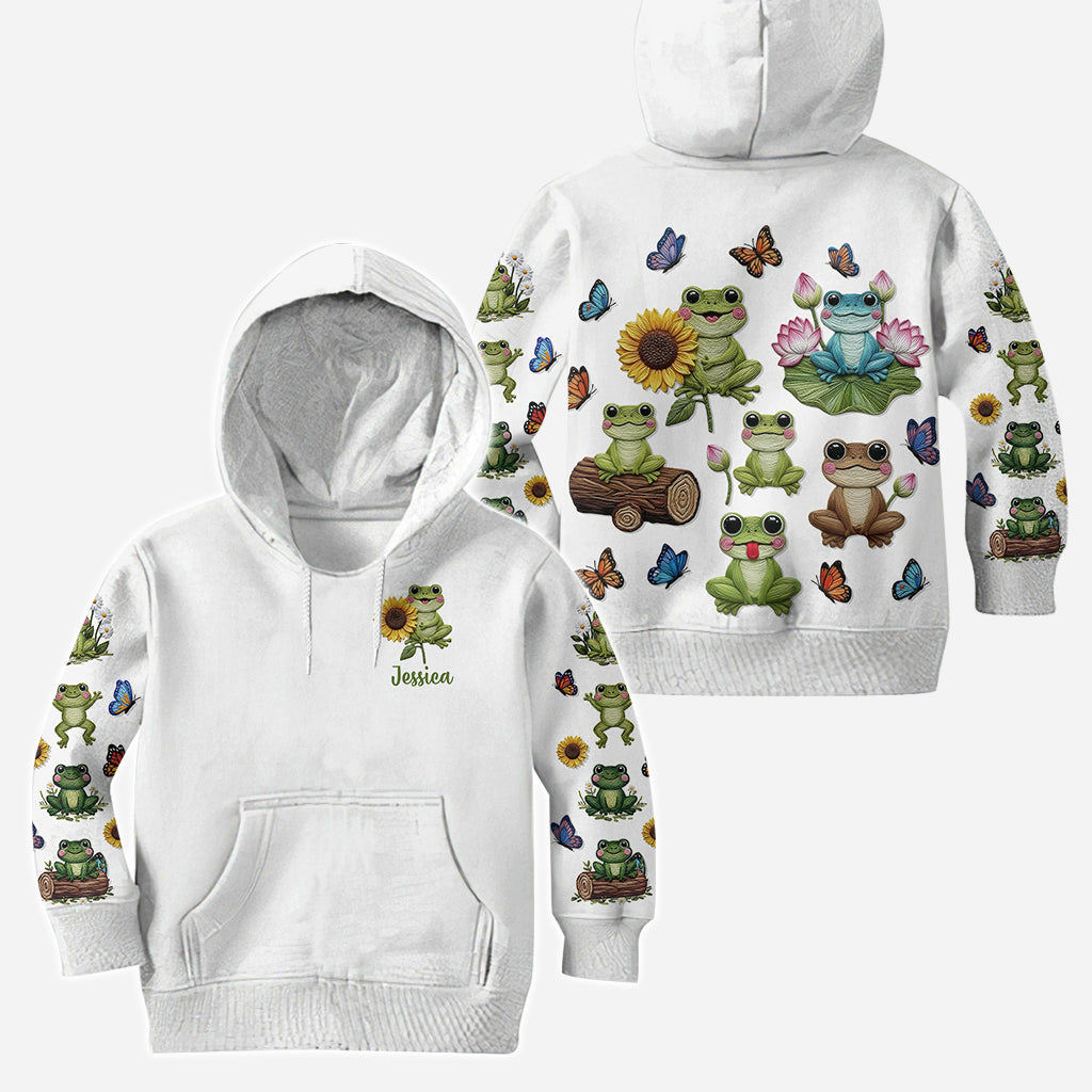 Just A Girl Who Loves Frogs - Personalized Frog Hoodie and Leggings