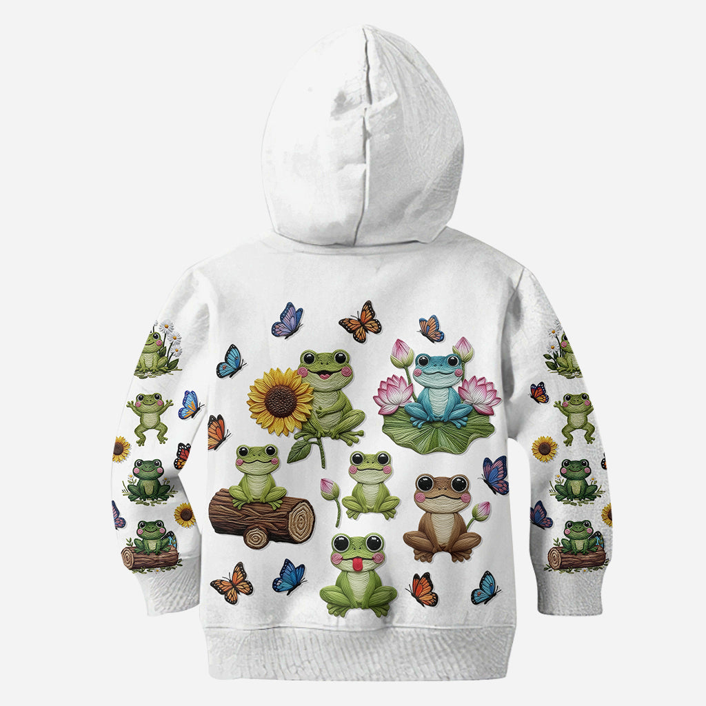 Just A Girl Who Loves Frogs - Personalized Frog Hoodie and Leggings