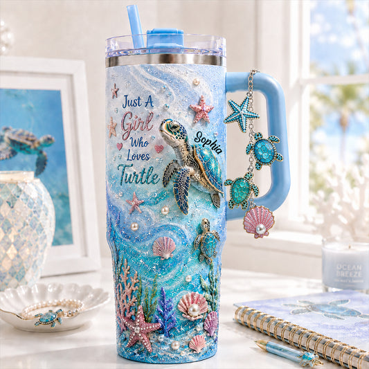 Tortue d'Amour - Tasse Personnalisée avec Poignée et Charms