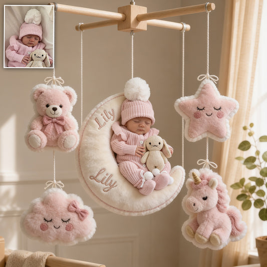 Welcome To The World - Personalized Newborn Crib Mobile