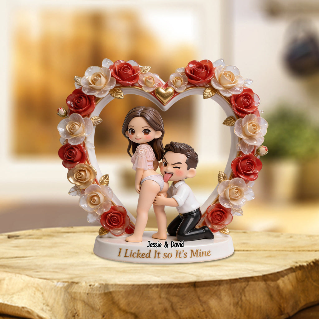 It's Mine - Personalized Spicy Couple Custom Shaped Acrylic Plaque