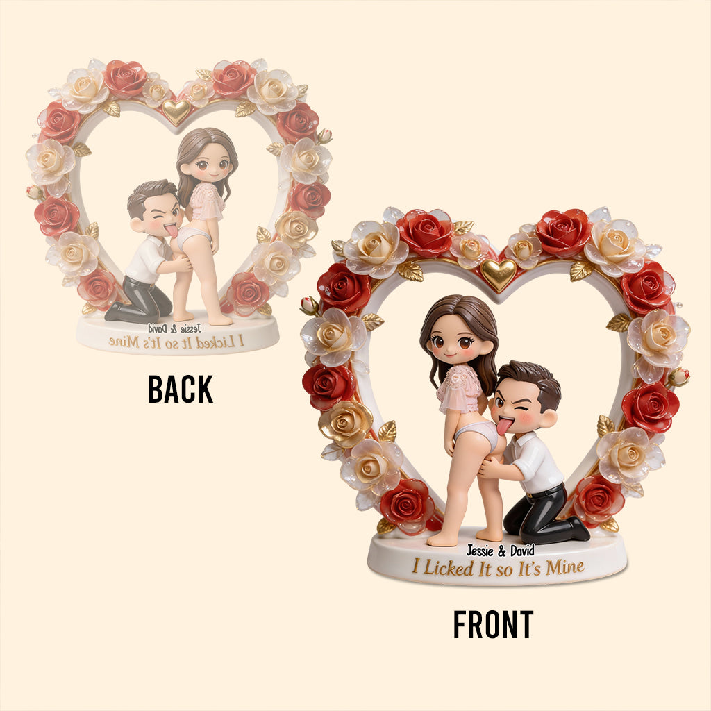 It's Mine - Personalized Spicy Couple Custom Shaped Acrylic Plaque