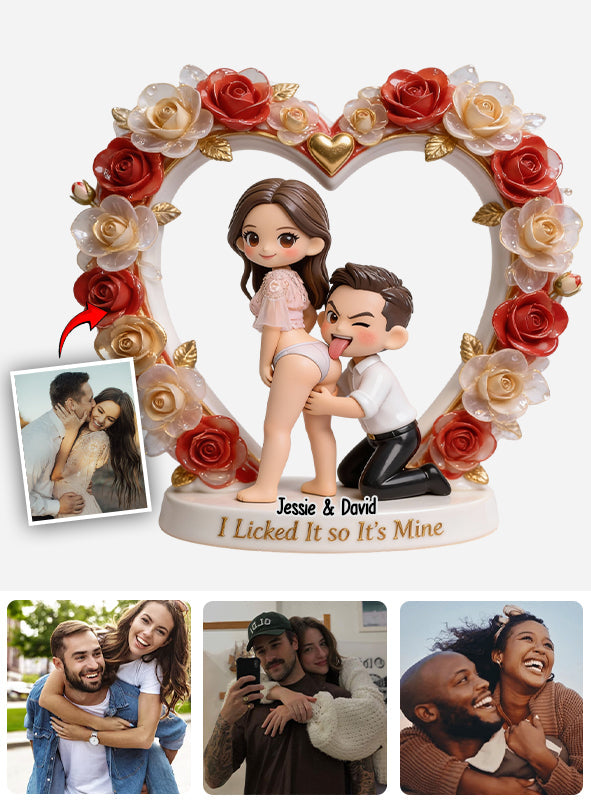 It's Mine - Personalized Spicy Couple Custom Shaped Acrylic Plaque