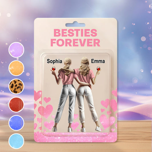 Besties Forever - Personalized Bestie Custom Shaped Acrylic Plaque