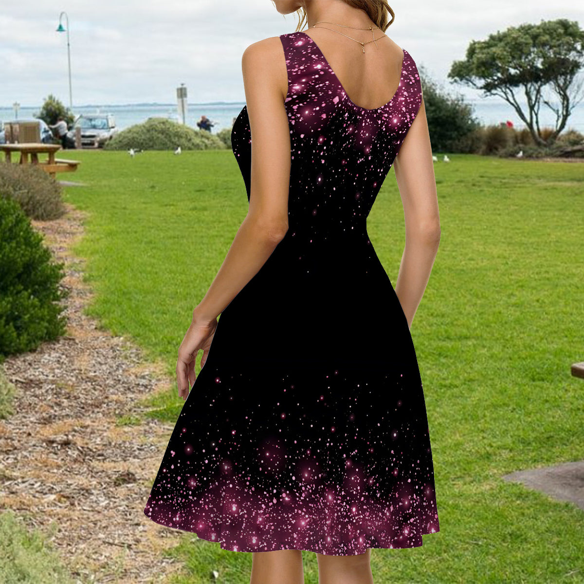 Magnifique cadeau de roses pour maman, grand-mère… - Robe sans manches personnalisée pour maman