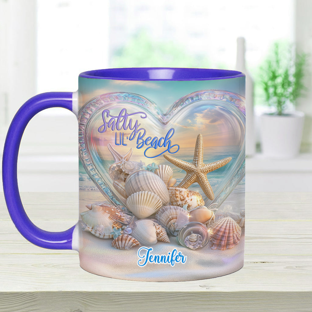 Salty Lil Beach - Personalized Sea Lover Accent Mug
