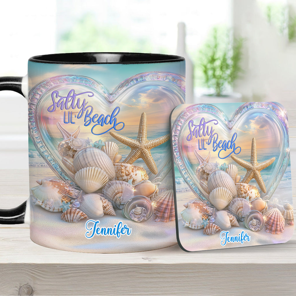 Salty Lil Beach - Personalized Sea Lover Accent Mug