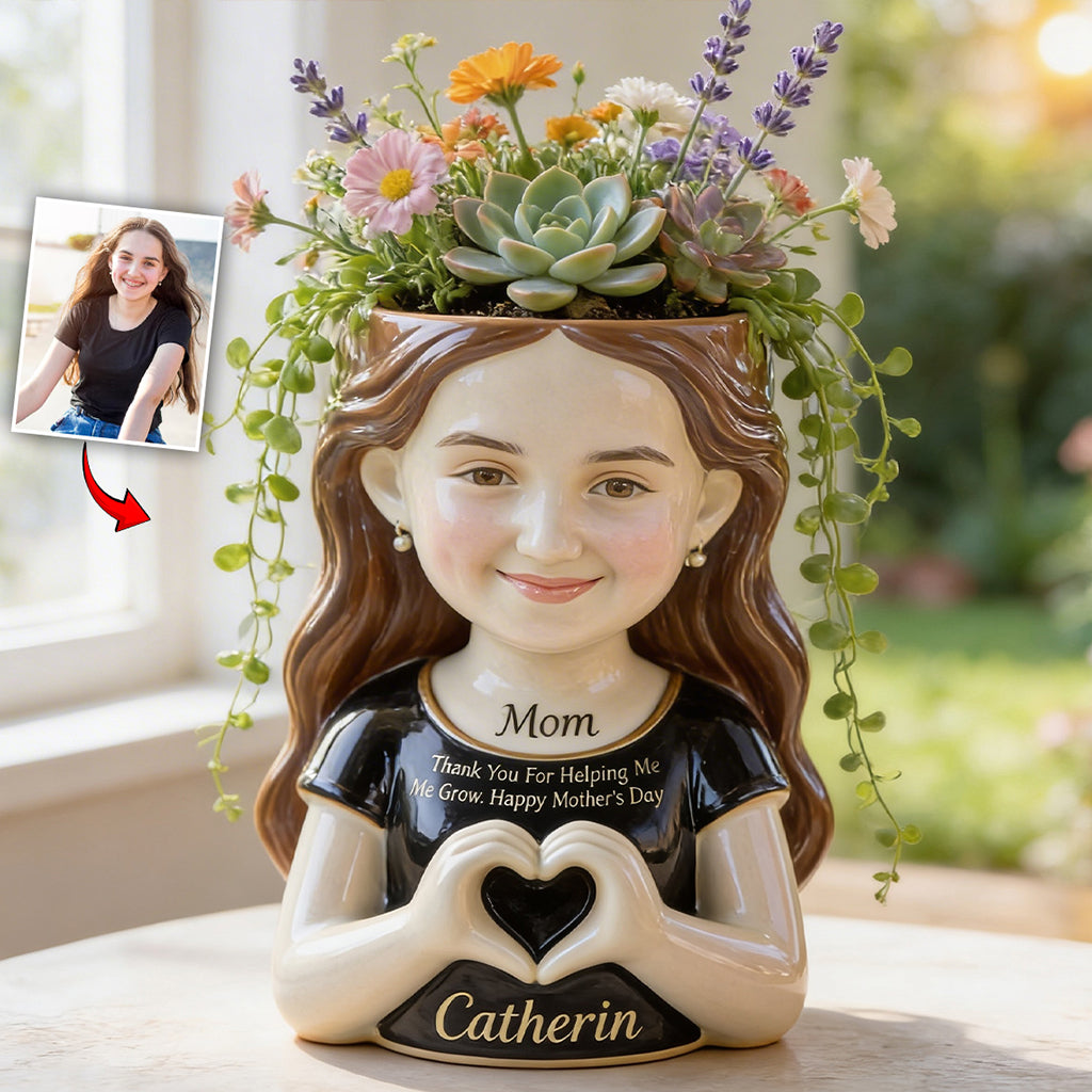 I Love You - Personalized Mother Acrylic Pot