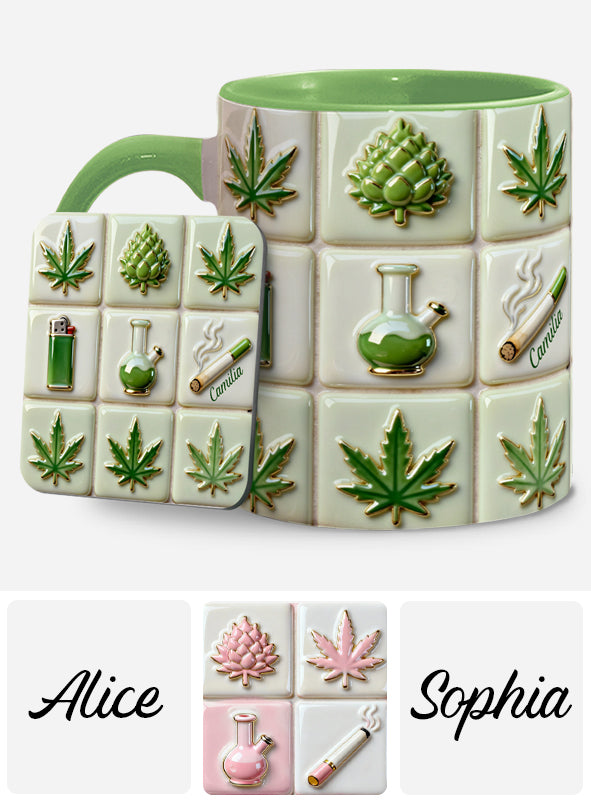 Mug personnalisé Green Magic Leaf - Motif cannabis