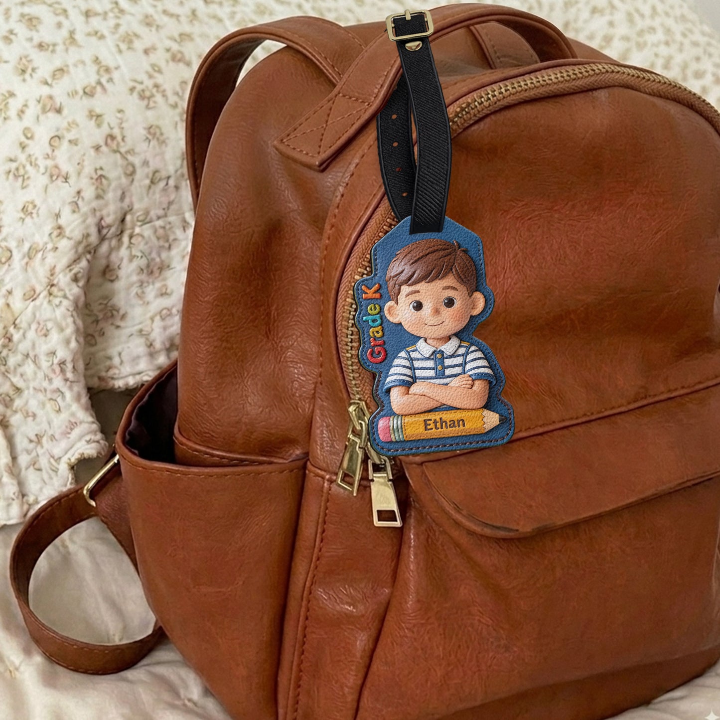 Étiquette de Bagages Personnalisée - Retour à l'École