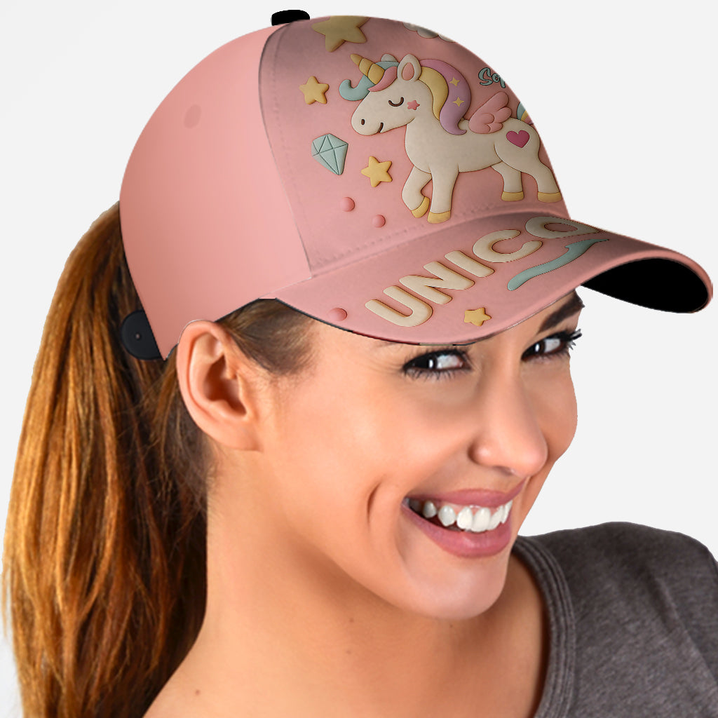 Casquette classique personnalisée pour enfant Licorne mignonne
