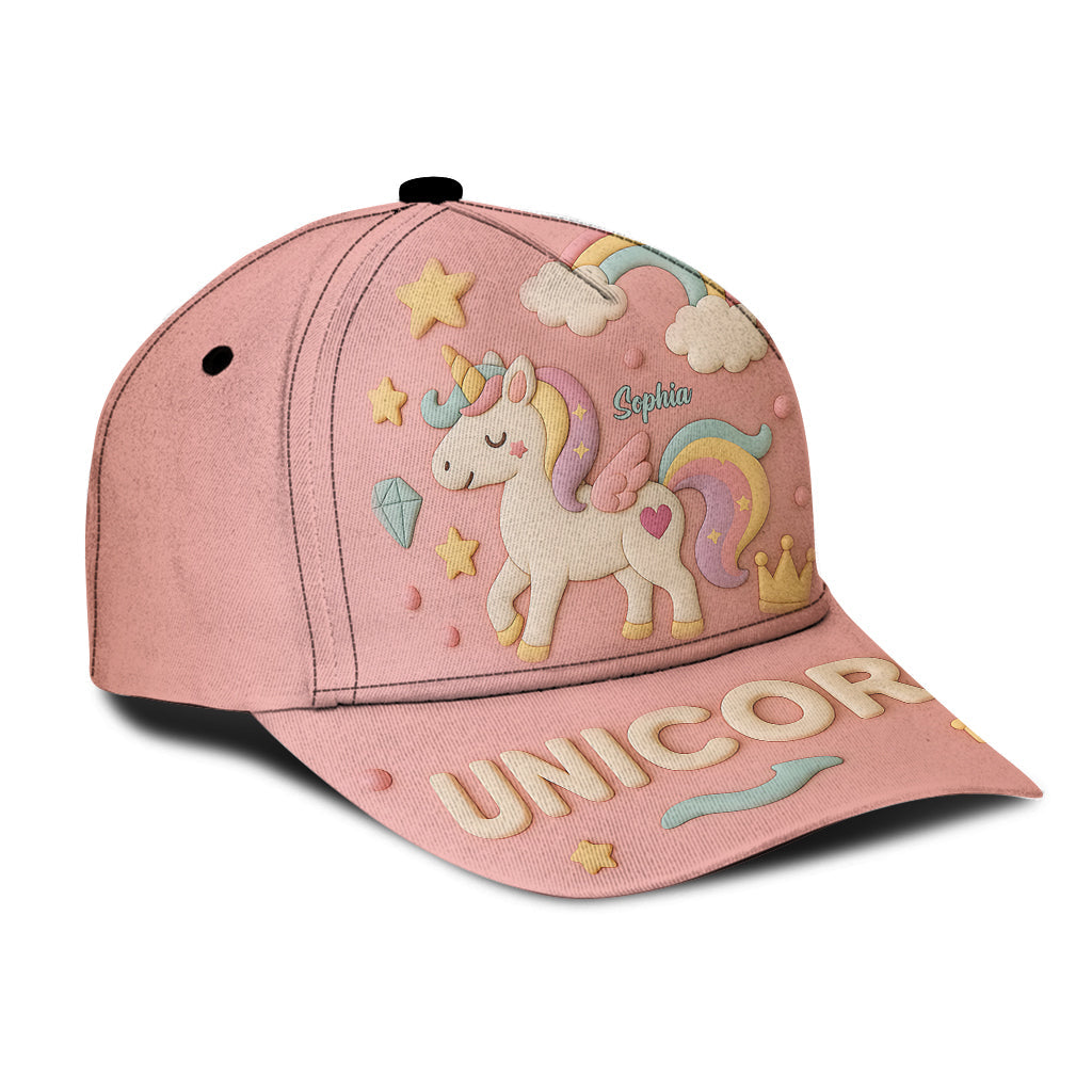 Casquette classique personnalisée pour enfant Licorne mignonne