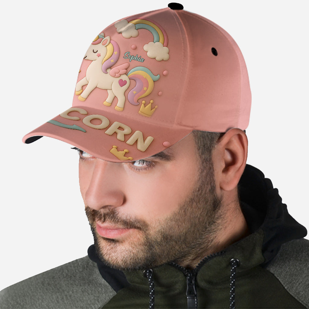 Casquette classique personnalisée pour enfant Licorne mignonne