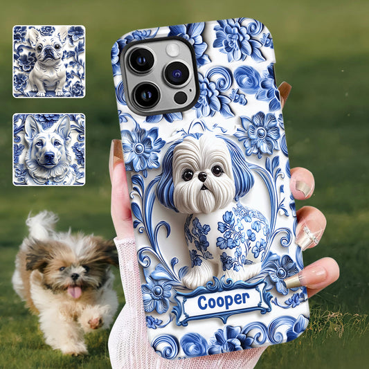 Coque de téléphone personnalisée avec imprimé chien mignon