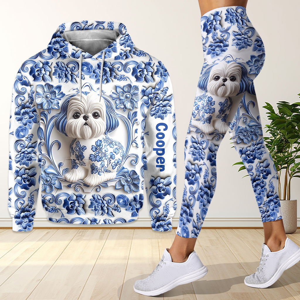 Cute Dog Shih Tzu - Personalized Dog Hoodie and Leggings