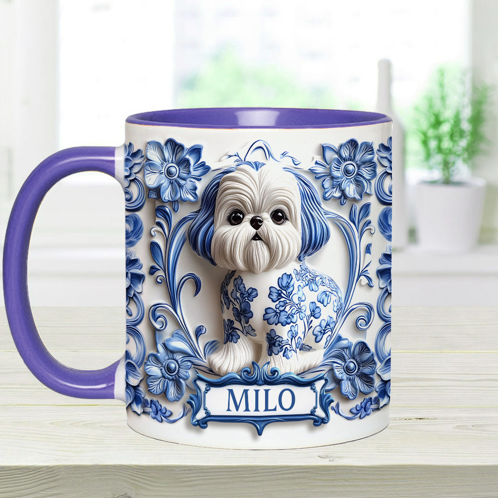 Mug personnalisé avec motif chien mignon