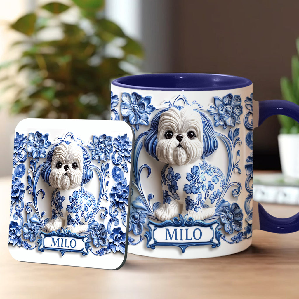 Mug personnalisé avec motif chien mignon