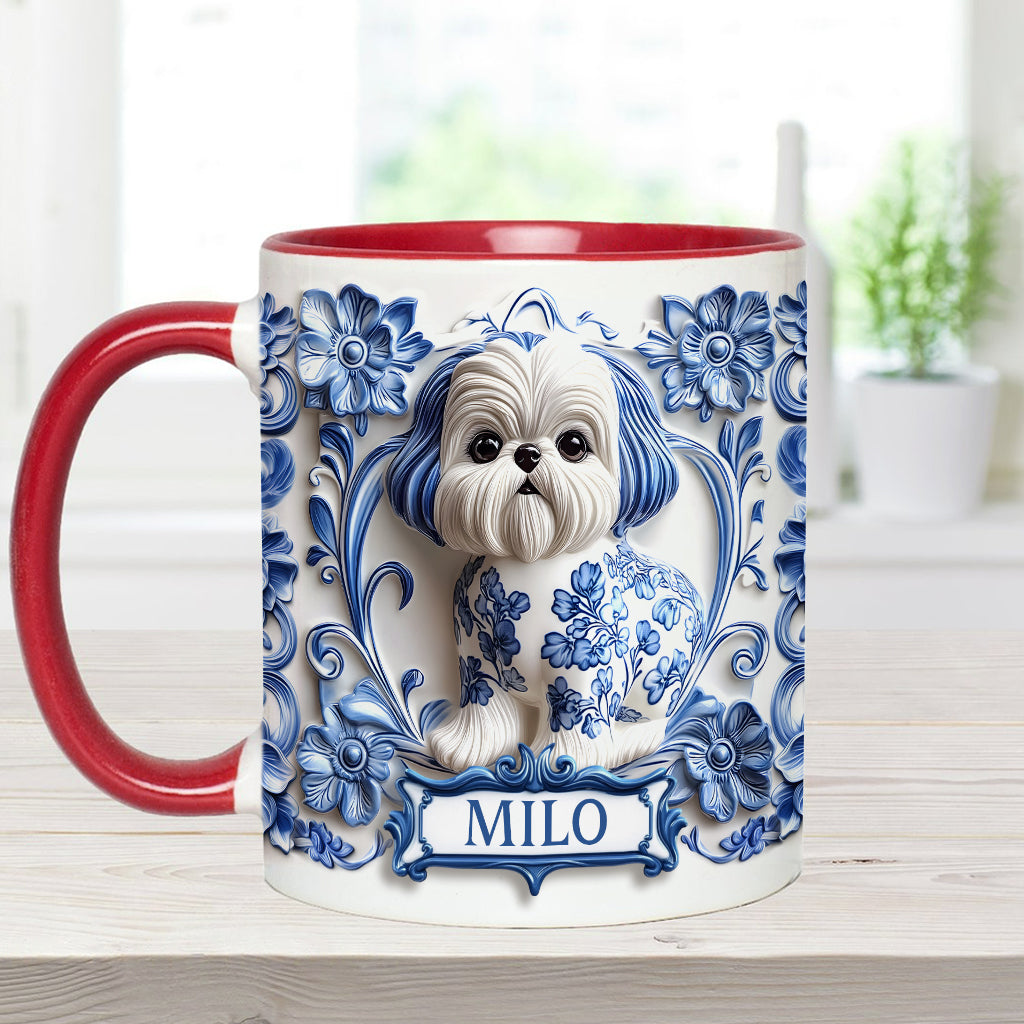 Mug personnalisé avec motif chien mignon
